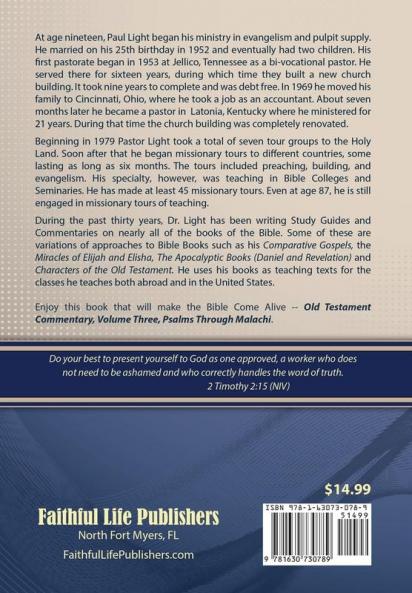 Old Testament Commentary Psalms Through Malachi