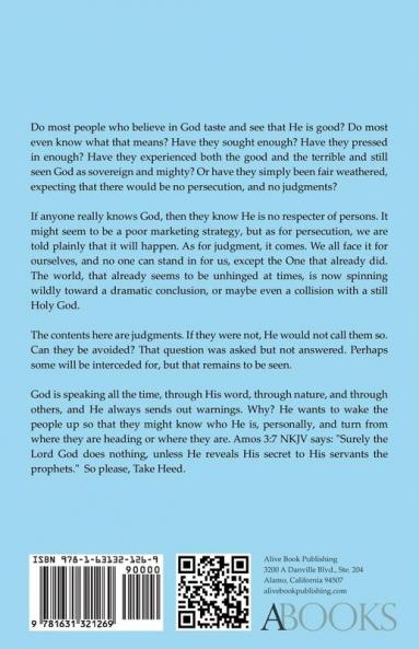 Take Heed Volume 2: A Time of Judgment