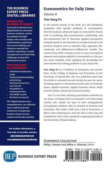 Econometrics for Daily Lives Volume II