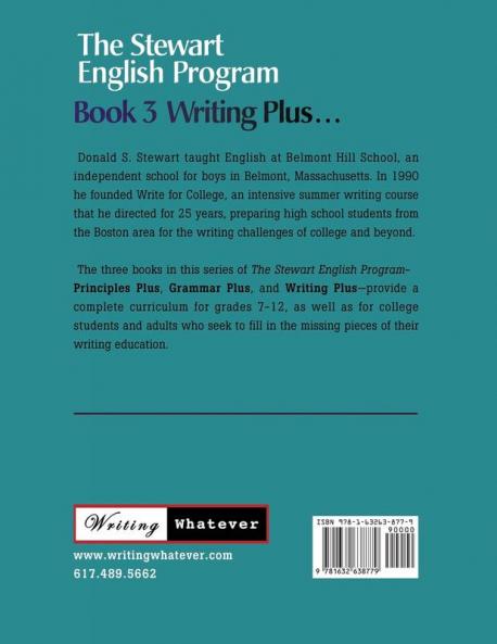 The Stewart English Program: Book 3 Writing Plus . . .