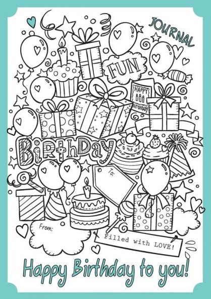 Happy Birthday To You: A Birthday gift book ready to personalize