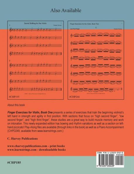 Finger Exercises for the Violin Book One