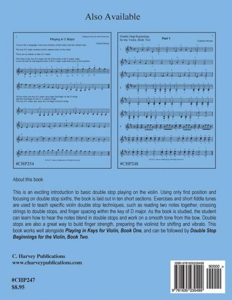 Double Stop Beginnings for Violin Book One