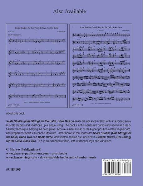 Scale Studies for the Cello (One String) Book One