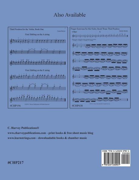 Third Position Study Book for the Violin Book One