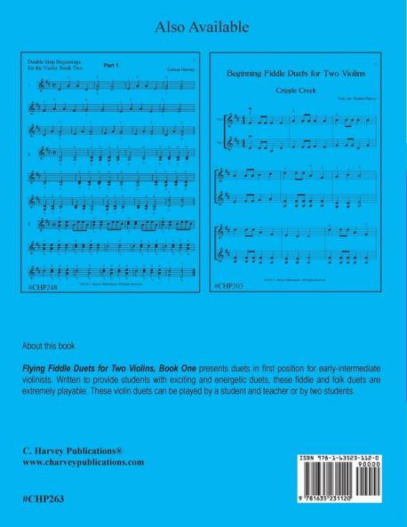 Flying Fiddle Duets for Two Violins Book One