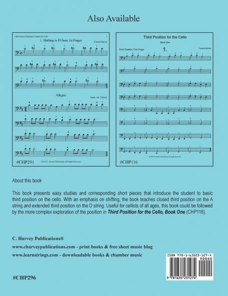 Third Position Preparatory Studies for the Cello