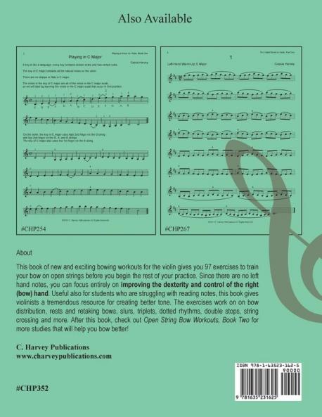 Open String Bow Workouts for Violin Book One