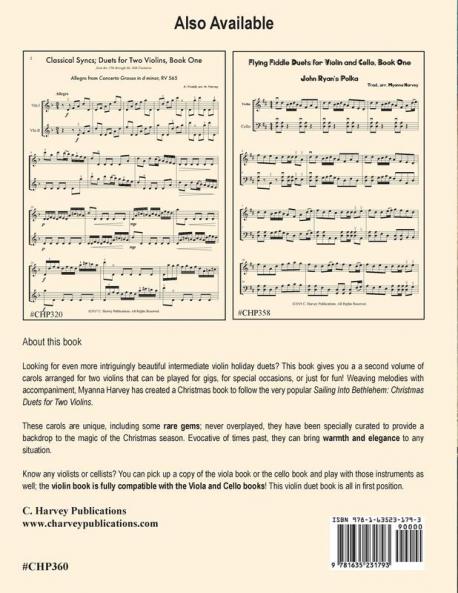 Dancing Into Bethlehem Christmas Duets for Two Violins