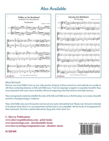 Flying Solo Violin Unaccompanied Folk and Fiddle Fantasias for Playing Your Violin Anywhere Book One