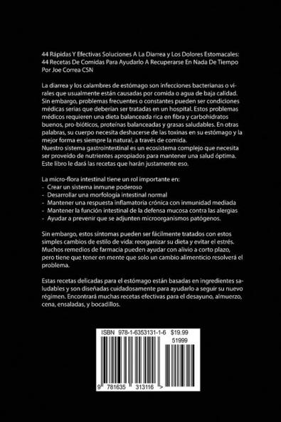 44 Rápidas Y Efectivas Soluciones A La Diarrea y Los Dolores Estomacales
