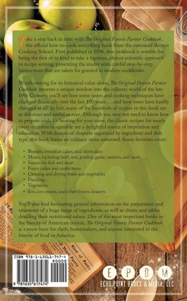 The Original Fannie Farmer 1896 Cookbook