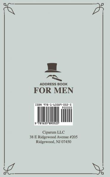 Address Book for Men