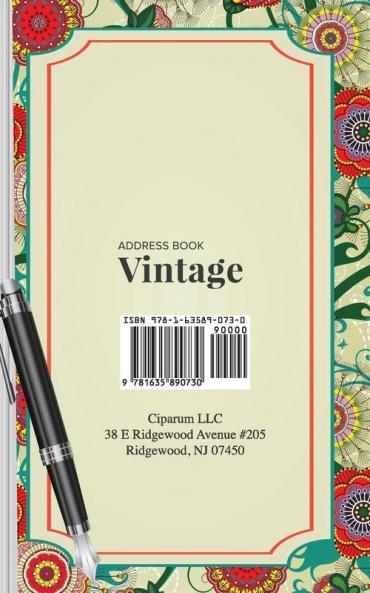 Address Book Vintage