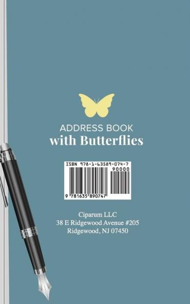 Address Book with Butterflies