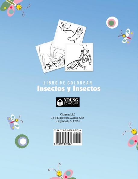 Libro de Colorear Insectos y Insectos
