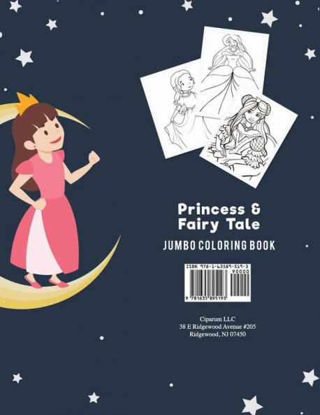 Princess & Fairy Tale Jumbo Coloring Book