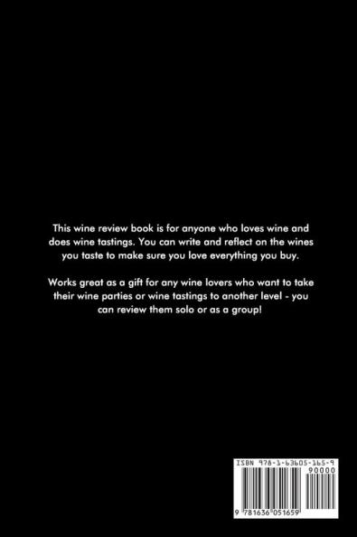 Wine Reviews: Wine Beer Alcohol Review Notebook Wine Lover Gifts