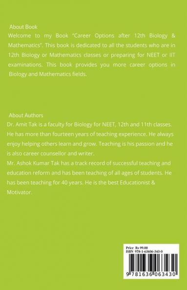 Career Options After 12Th Biology & Mathematics: Bioeazy