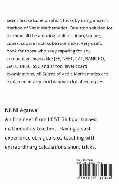 Faster Calculations: With Vedic Mathematics