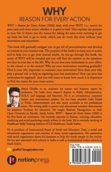 Why - Reason For Every Action : Start Your Day With Why