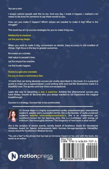 You Are A Star : 10 Success Strategies To Become A Super Achiever