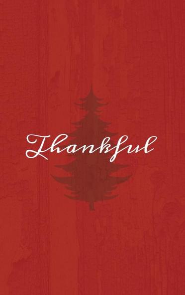 Thankful: A Red Hardcover Decorative Book for Decoration with Spine Text to Stack on Bookshelves Decorate Coffee Tables Christmas Decor Holiday Decorations Housewarming Gifts