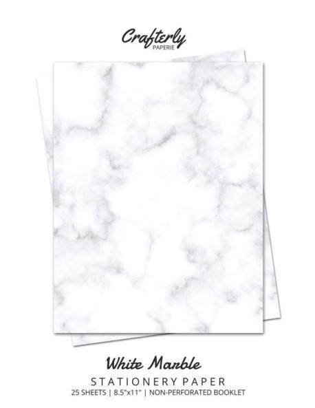 White Marble Stationery Paper