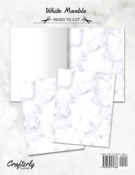 White Marble Stationery Paper