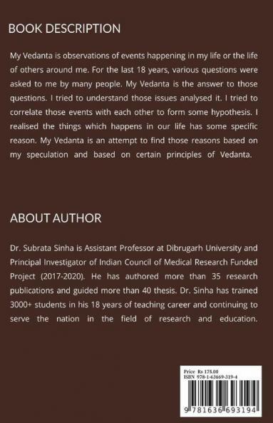 My Vedanta: Science Of Spiritualism And Art Of Life