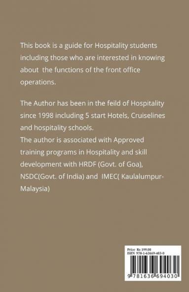 The Handbook on Hotel Front Office: For Hospitality Students