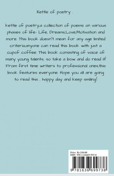 KETTLE OF POETRY: With a cup of coffee