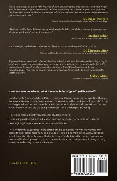 Good Schools: Stories to Inform Public Education Reform