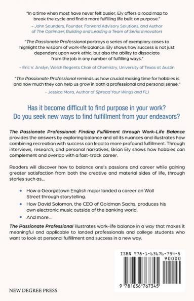 The Passionate Professional: Finding Fulfillment through Work-Life Balance