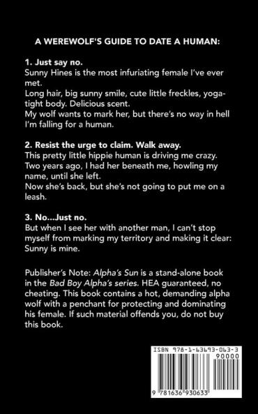 Alpha's Sun: 12 (Bad Boy Alphas)