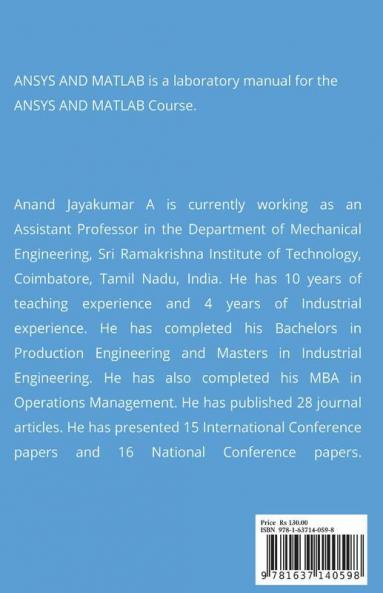 Ansys And Matlab: Laboratory Manual