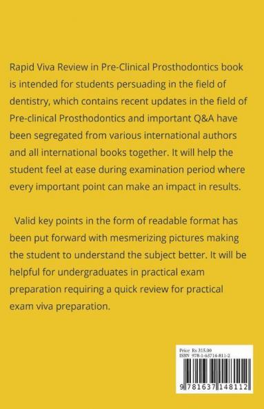 Rapid Viva Review In Pre-Clinical Prosthodontics