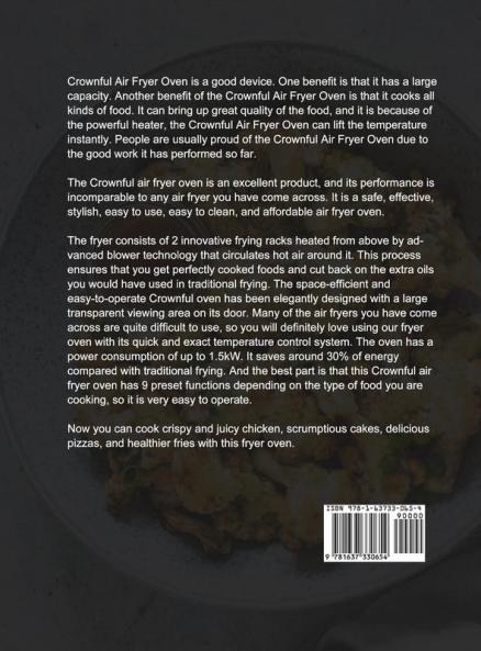 Crownful Air Fryer Oven Cookbook: 500 Affordable and Delicious Air Fryer Recipes for Your Crownful Air Fryer Oven