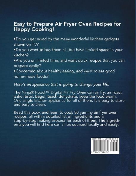 Ninja Foodi Digital Air Fry Oven Cookbook