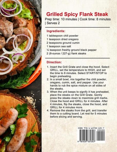Ninja Foodi Grill Cookbook for Beginners #2021: Over 200 Easy and Quick Grill and Air Fryer Recipes for Busy People and Your Whole Family