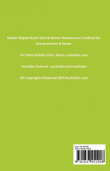 Best 38 Hindi Songs (Ver 1.0) – Part 6 - Western (ABCD) Format: RUSHISBIZ PIANO NOTES - (Video Links+Notes+Scales+Index) - MEDIUM SIZE (6X9 BOOK)