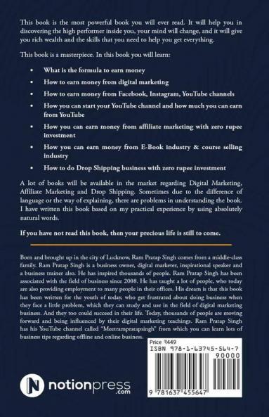 Learn and Earn From Digital Marketing : Affiliate Marketing Drop Shipping E-Learning YouTube Instagram Facebook