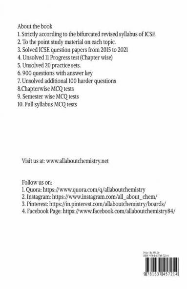 All About Chemistry : Question Bank Class 10