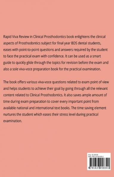 Rapid Viva Review In Clinical Prosthodontics : Viva In Clinical Prosthodontics