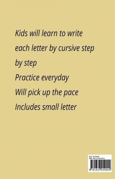 Cursive Writing Book For Kids
