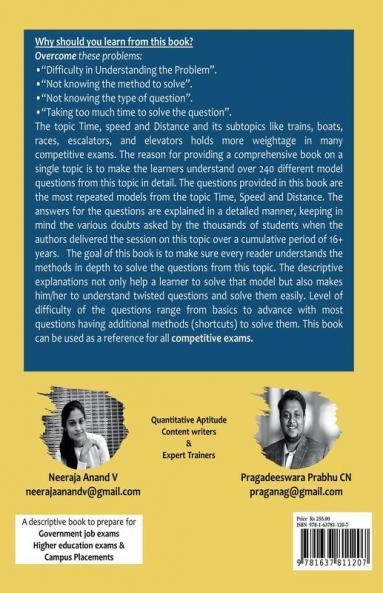 Aptitudeb2A Basics To Advanced - Time Speed & Distance: For Upsc Ssc Ibps Sbi Exam Railways Gate Gmat Gre Mat Xat Campus Placements Etc.