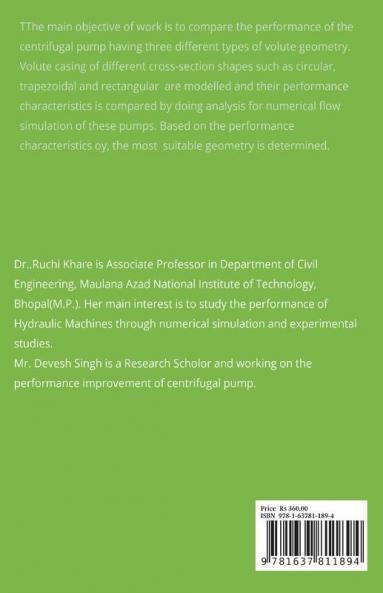 EFFECT OF CASING GEOMETRY ON PERFORMANCE OF CENTRIFUGAL PUMP : AN STUDY FOR SHAPE OF CASING
