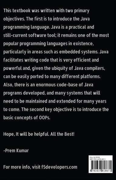 Getting Inside Java - Beginners Guide Programming With Java By Prem Kumar