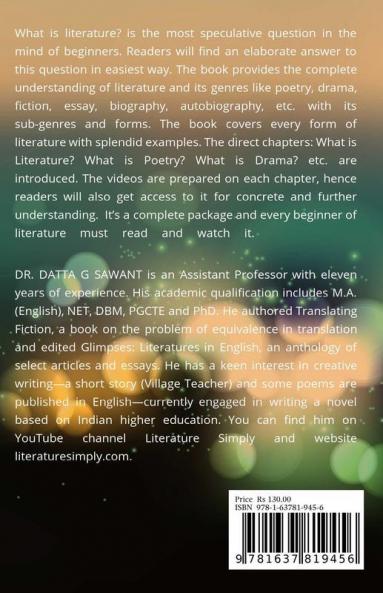 An Easy Introduction to Literature: What is What in Literature?