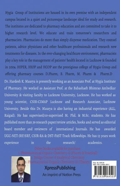 PHARMACEUTICAL ORGANIC CHEMISTRY-II (Theory &amp; Practical) : AKTU B.PHARMA 2nd YEAR SEMESTER III BP301T & BP305 P